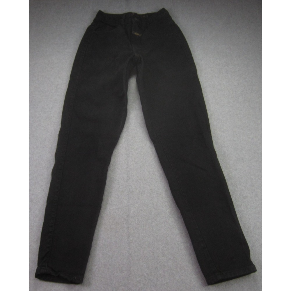 Vtg Marithe Francois‎ Girbaud Jeans Womens 1/2 23x30 Black High Rise Tapered 90s